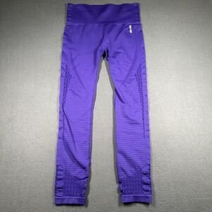 Gymshark Leggings Womens Medium Purple High Rise Seamless Ventilated Ankle